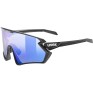 Очила Uvex sportstyle 231 2.0 P Glasses - black matt/polavision supravision mirror blue