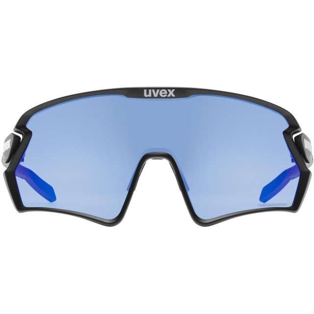 Очила Uvex sportstyle 231 2.0 P Glasses - black matt/polavision supravision mirror blue