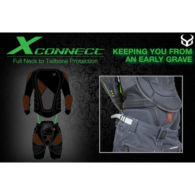 DEMON FLEXFORCE X SHORT D3O/XRD MENS V6 Black | Мъжки протекторни шорти